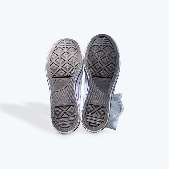 Converse Chuck Taylor All Star High Top Canvas White Sneakers Mens 9 Womens 11 - Picture 4 of 10